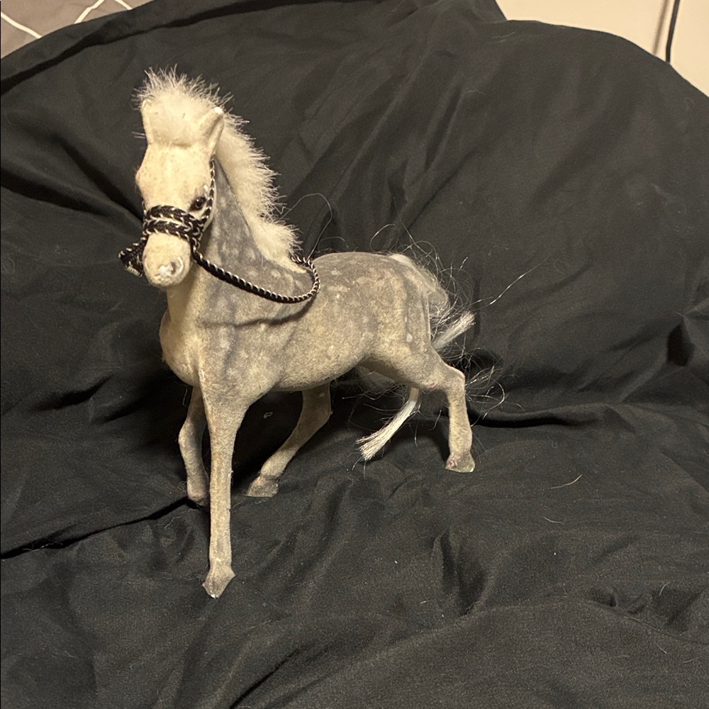 Elegant Gray Horse Figurine